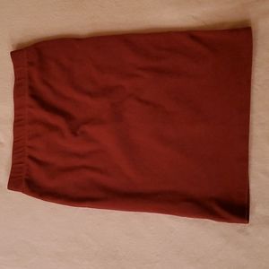 Lands' End Corduroy Skirt Size XS, Rust Color